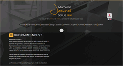 Desktop Screenshot of marbrerie-jeannot.com