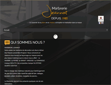 Tablet Screenshot of marbrerie-jeannot.com